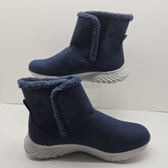 Tony Little Cheeks® Fit Body Vegan Boots with Energy Pads Blue Size 8.5 718724 - Picture 2 of 7